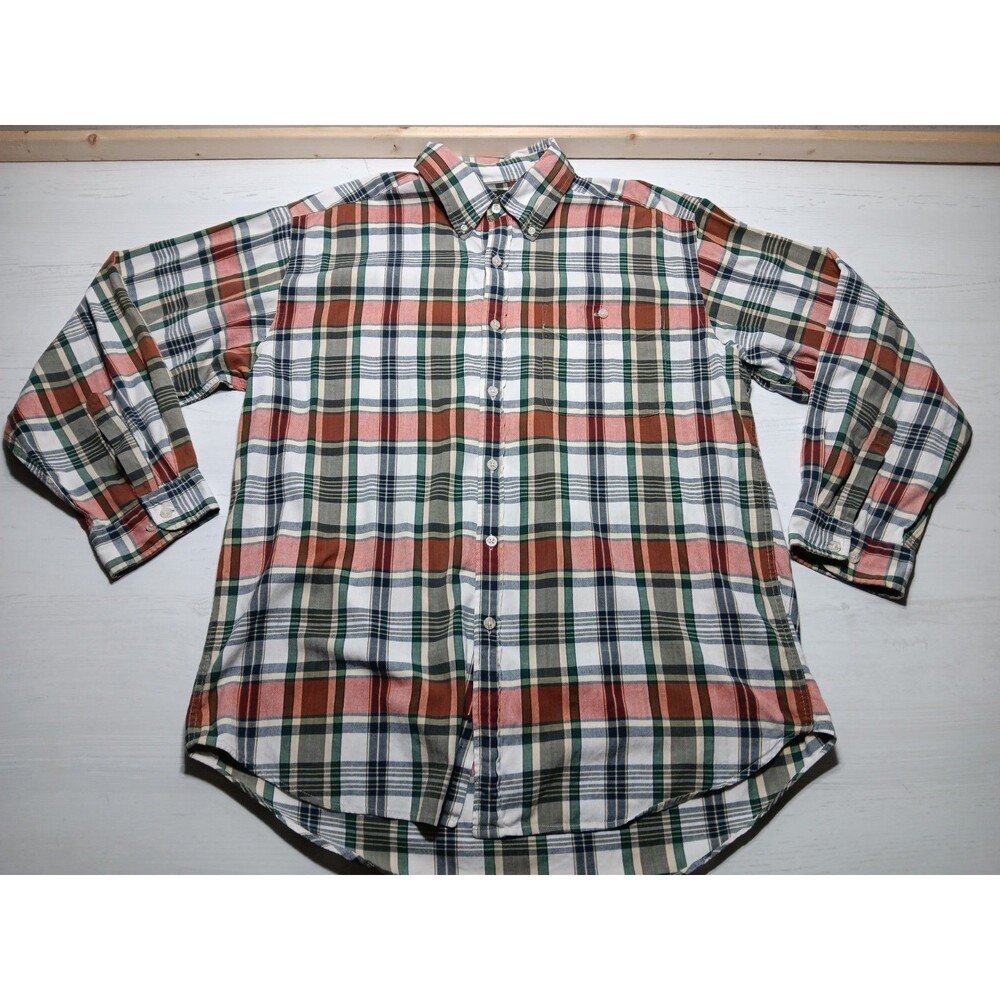 Vintage Men's Sedgefield Button Up Shirt Size Large Plaid See Pics For Condition